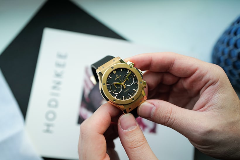 Hublot Classic Fusion Chronograph in the hand
