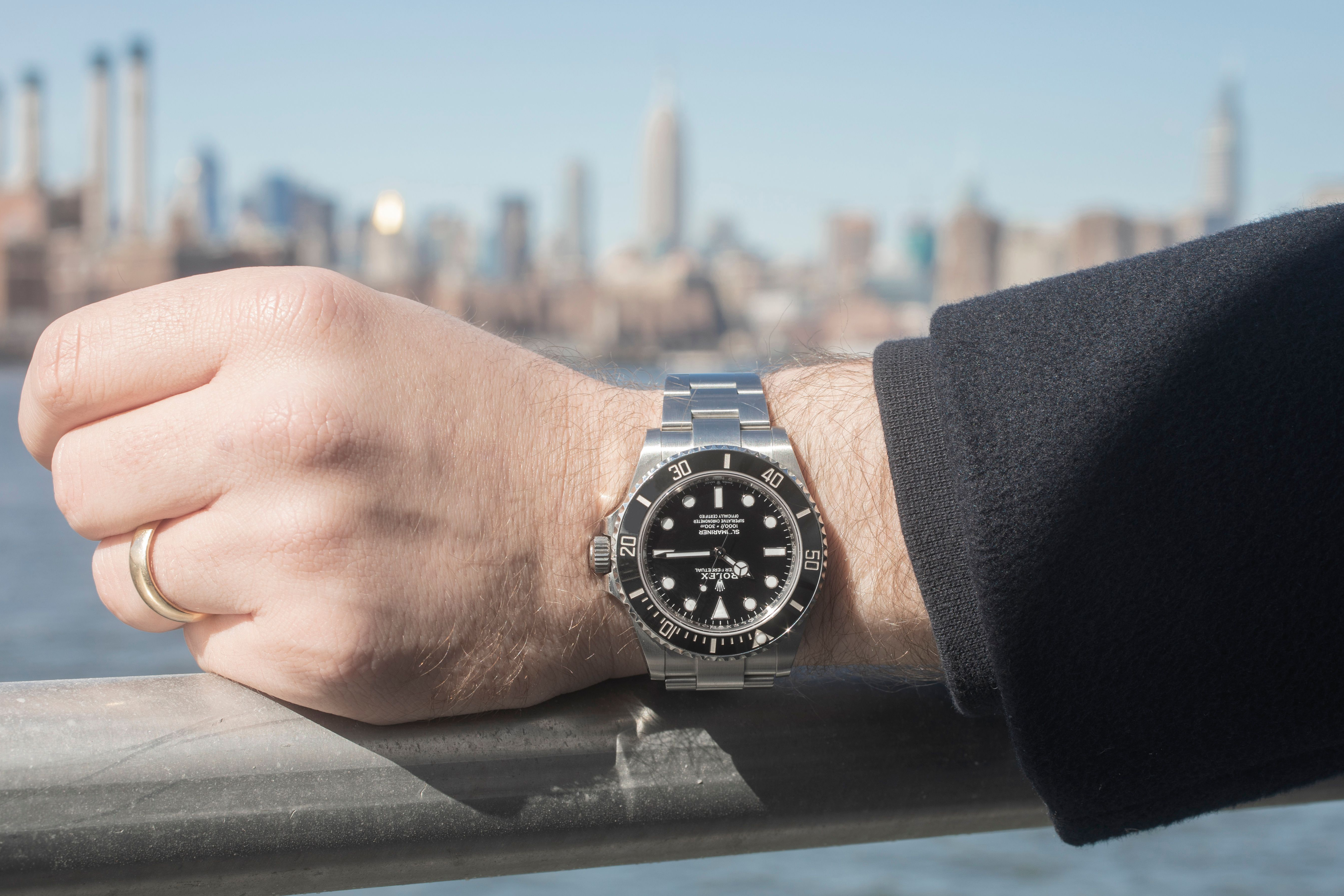 Rolex Submariner on wrist