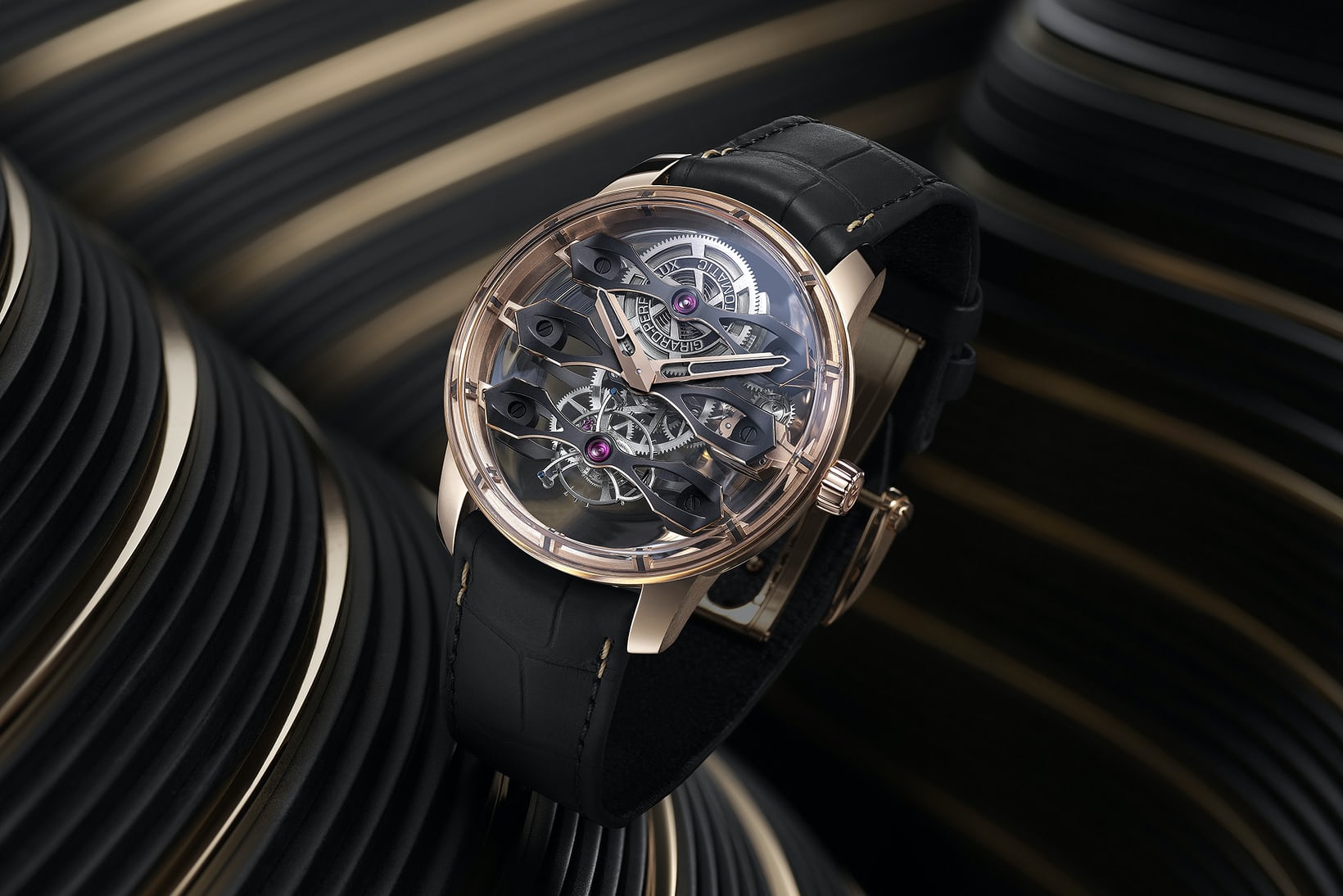The 2021 Girard-Perregaux Tourbillon With Three Flying Bridges.