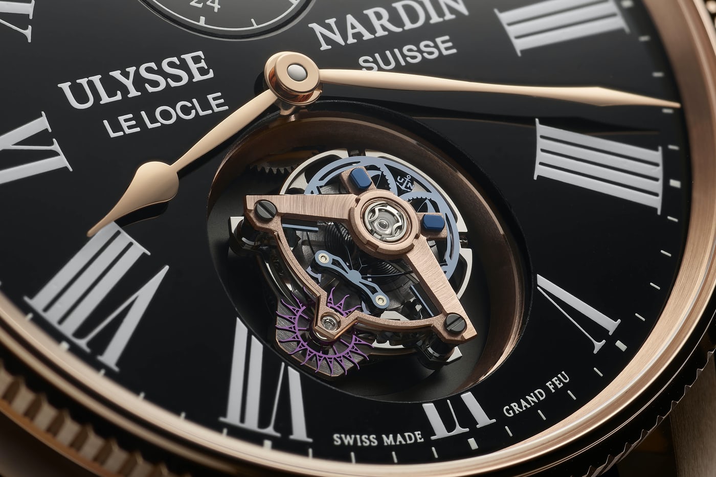 Ulysse Nardin's proprietary Ulysse Nardin Anchor Escapement. 