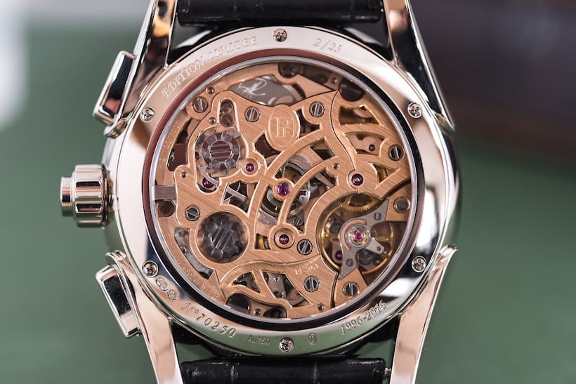 The caliber PF361 inside its first home – the Tonda Chronor Anniversaire.