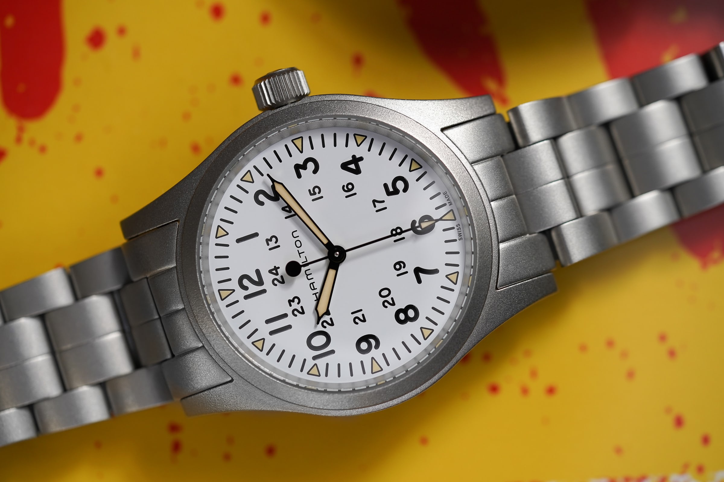 Hamilton Khaki Field Mechanical White Dial