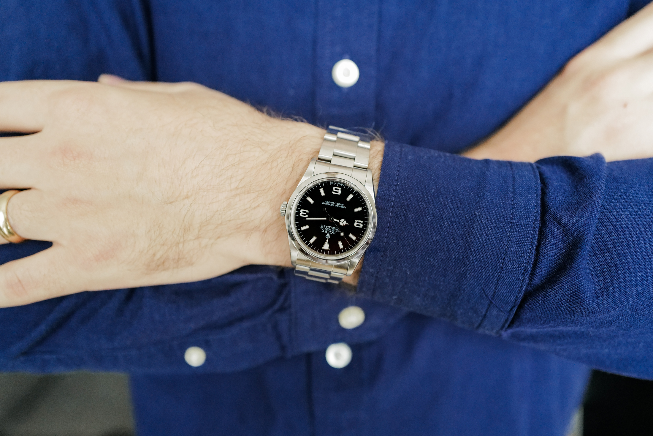 Rolex Explorer on wrist