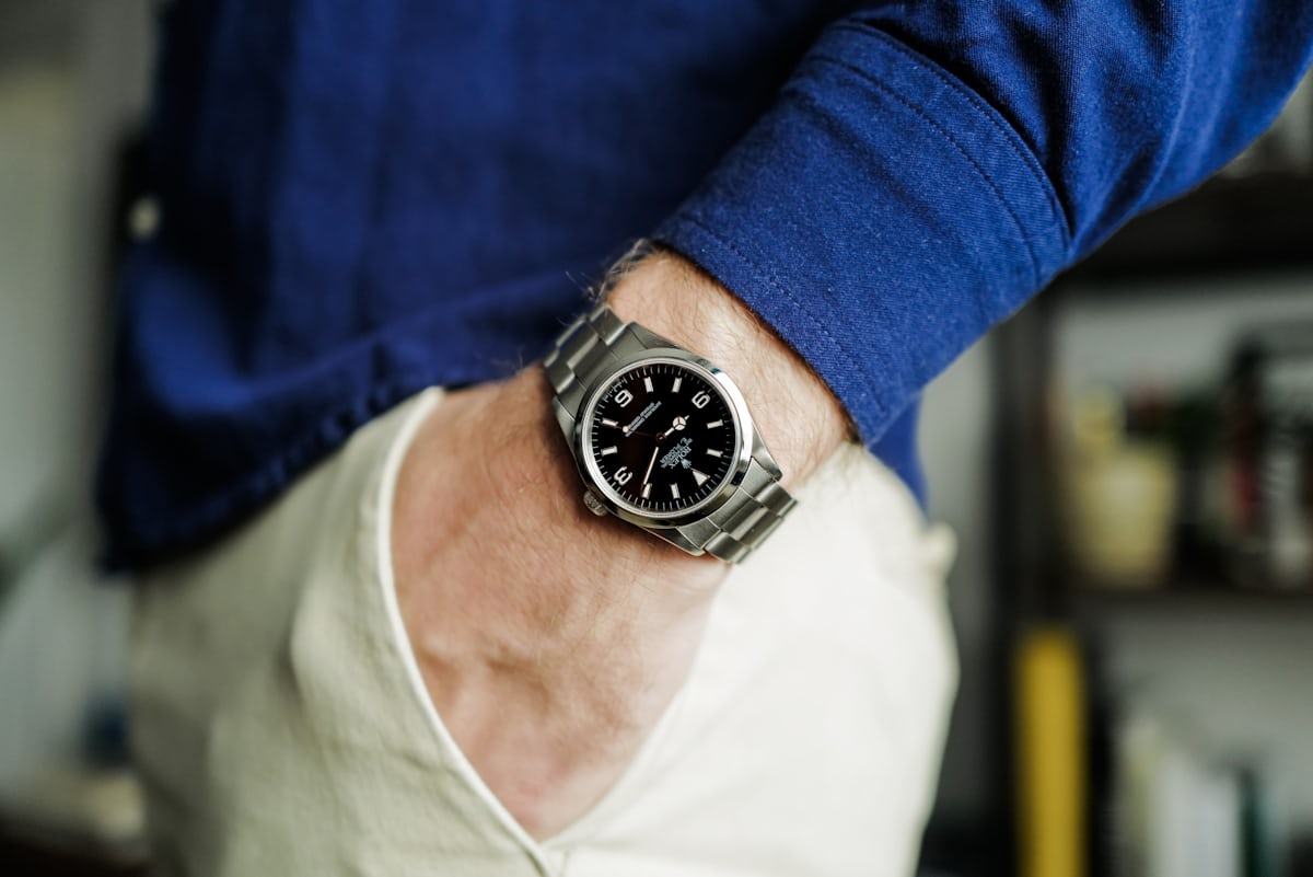 Rolex Explorer on wrist
