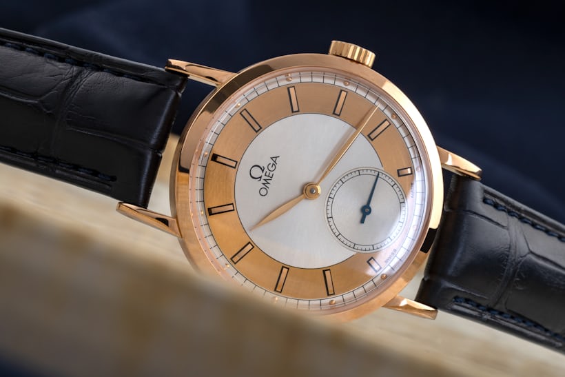 Omega 1884 Anniversary Limited Edition, dial closeup