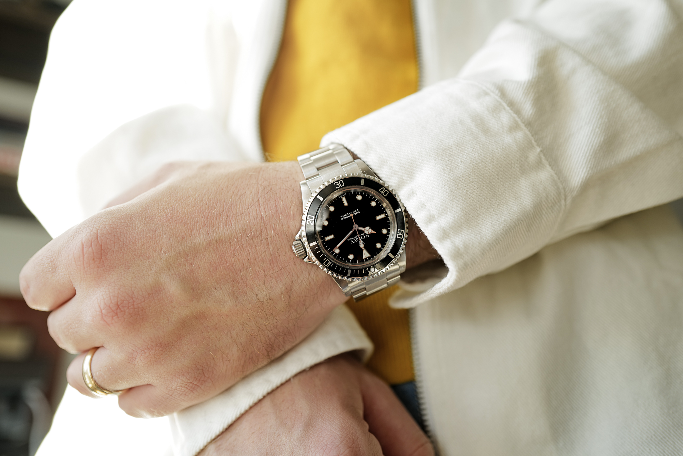 Rolex Submariner on wrist