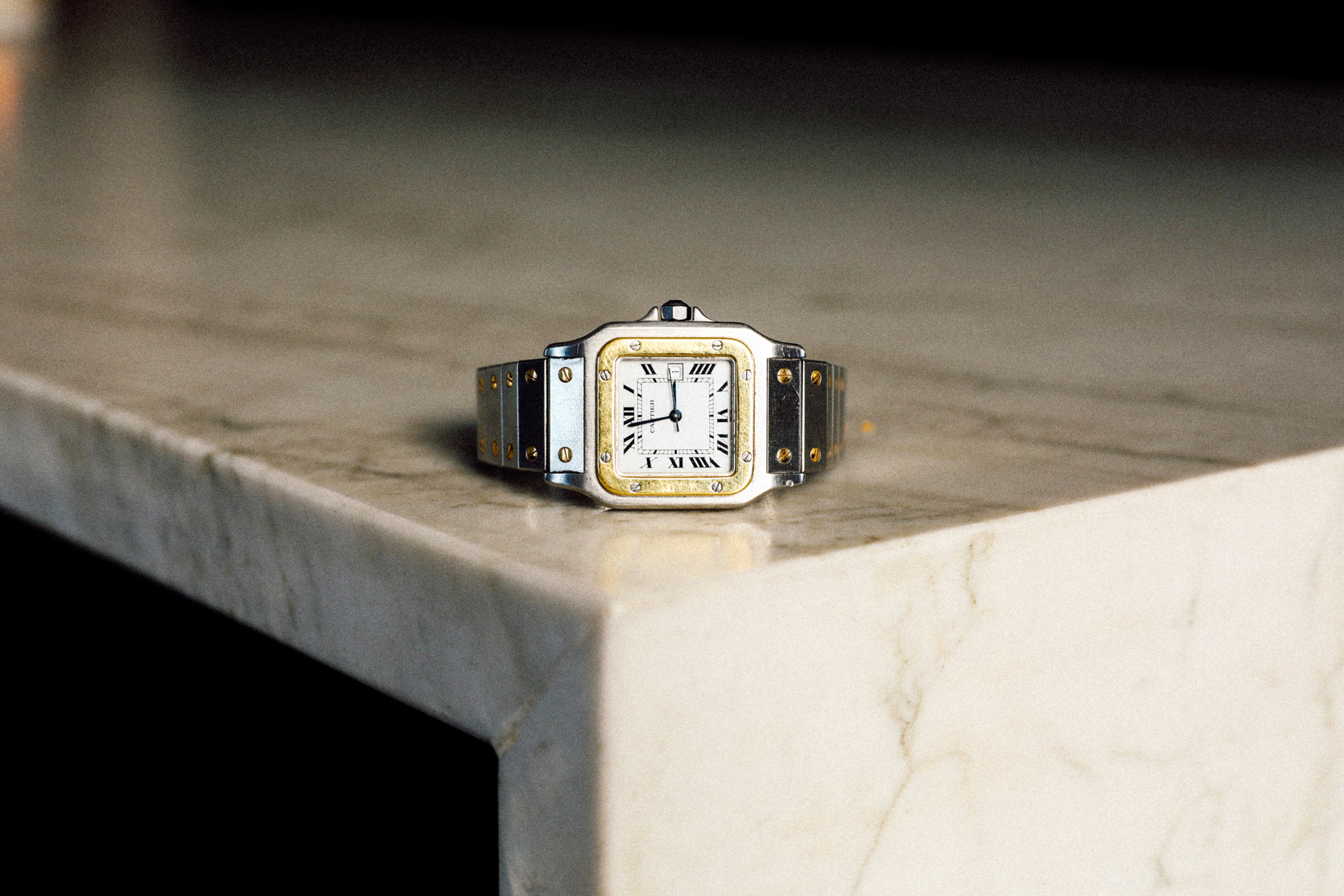 A Cartier Santos watch