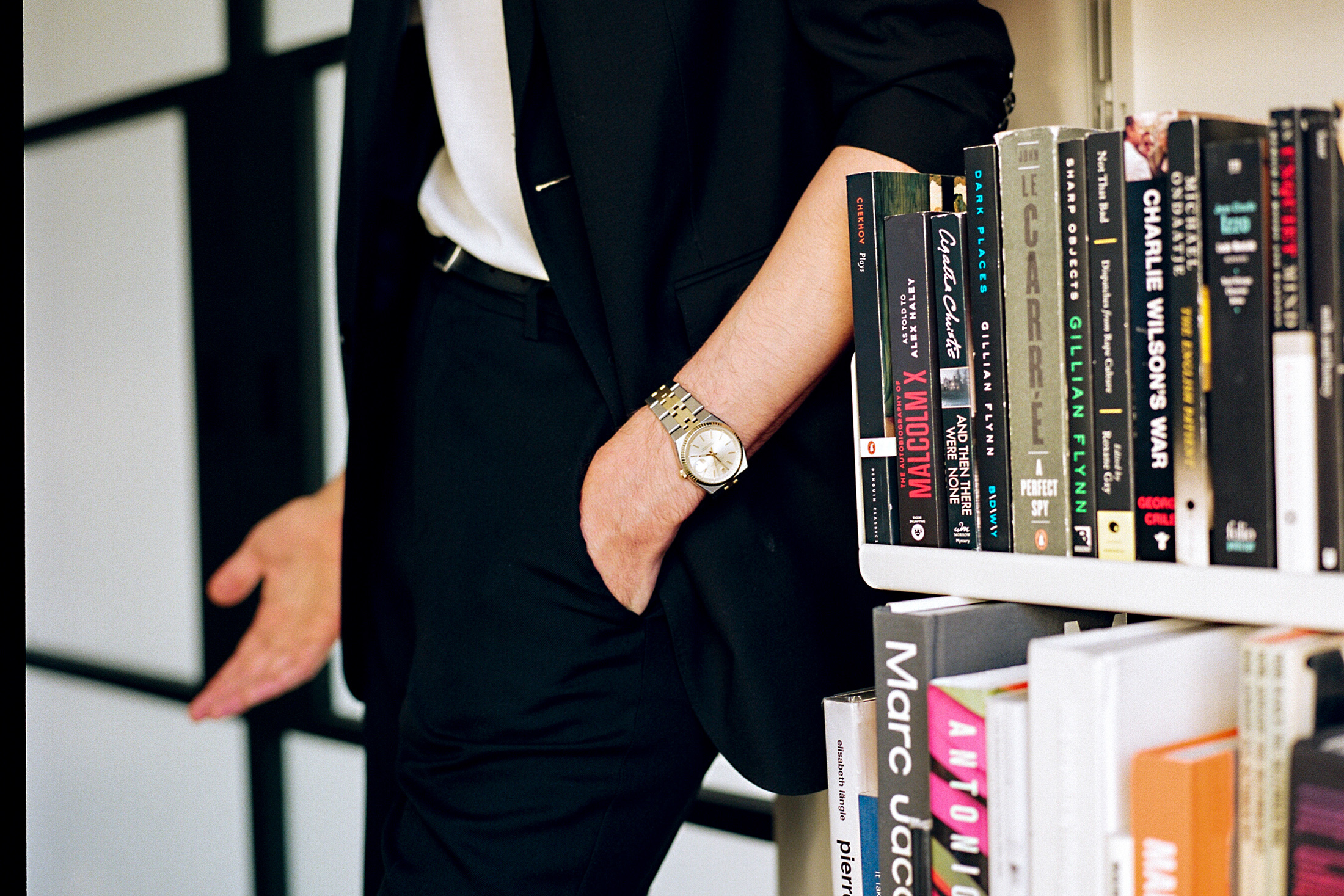 A Two-Tone Rolex Datejust on a wrist
