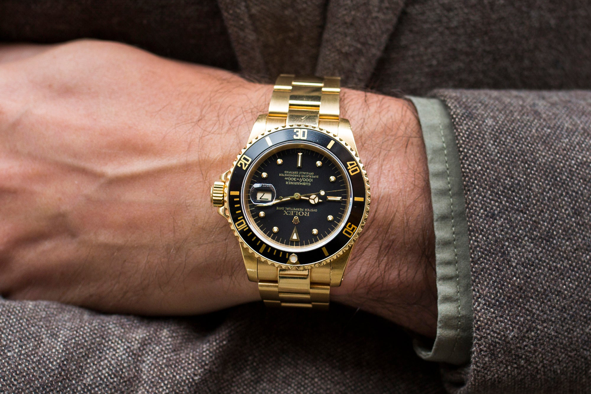 Solid gold Rolex Submariner 1680