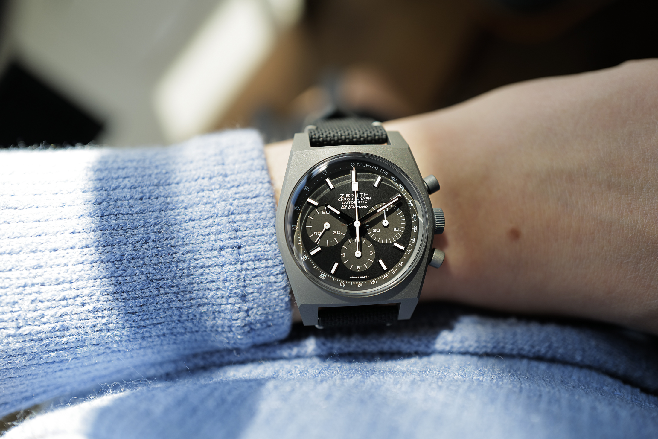 Zenith Revival Shadow on wrist