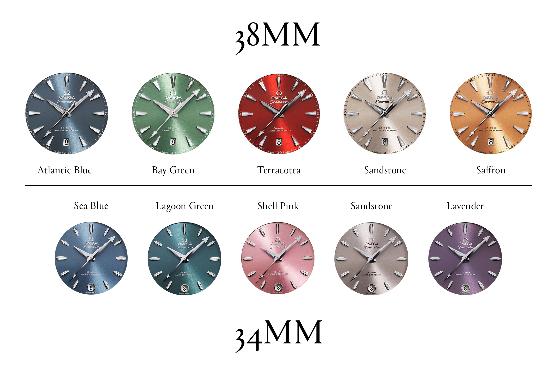 the color array for the new aqua terras