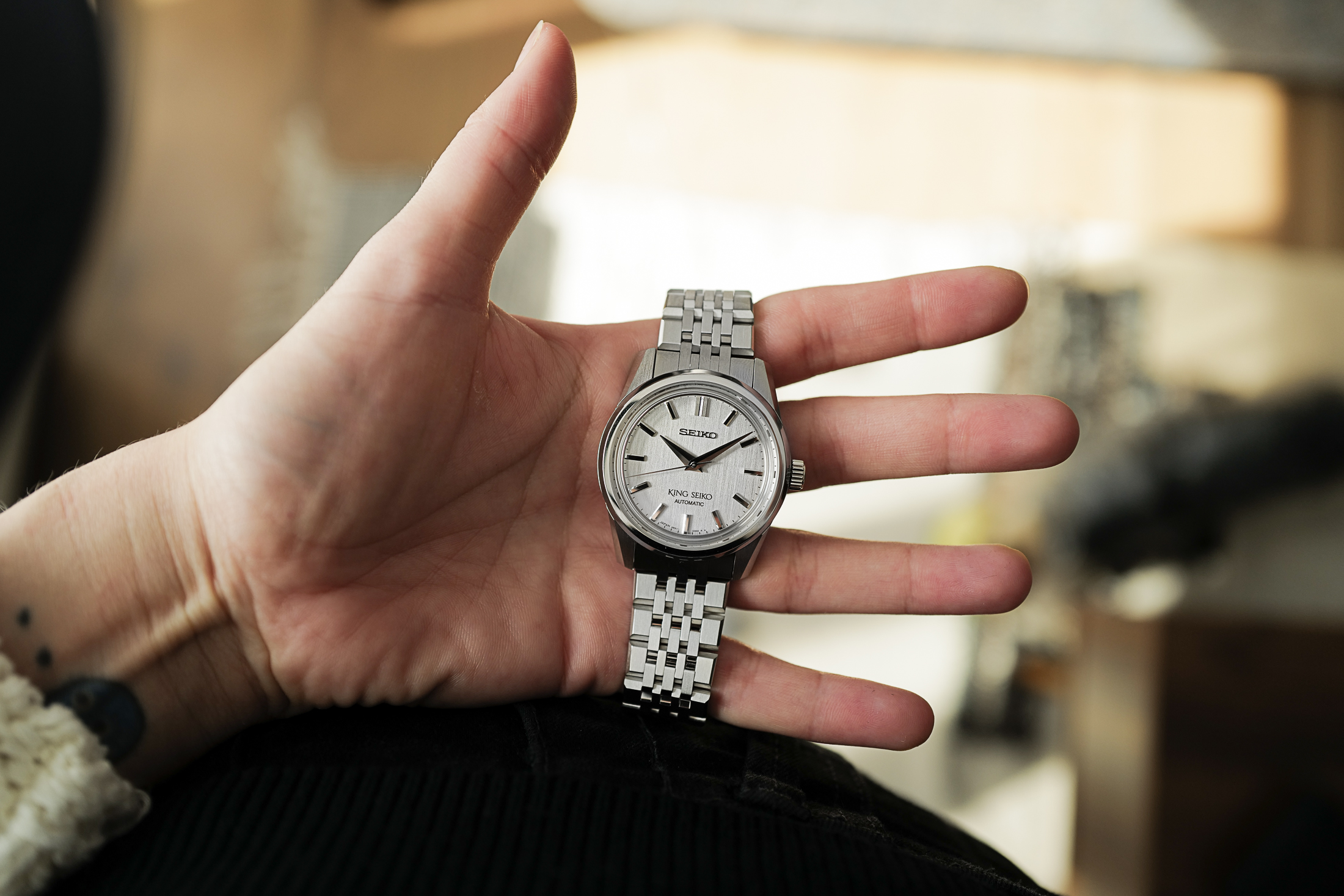 The King Seiko SPB281 in Kasia's hand