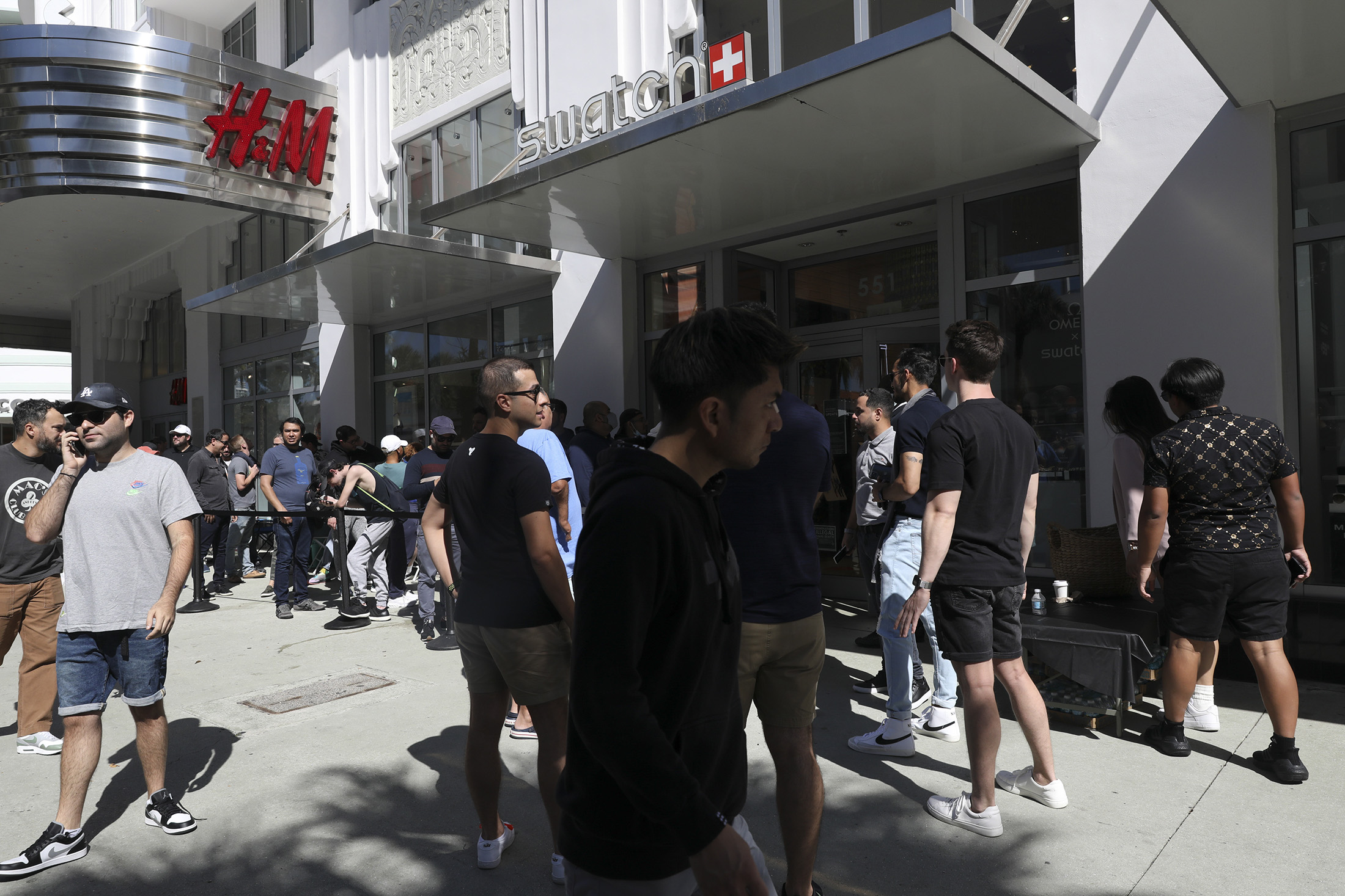 the storefront line in Miami