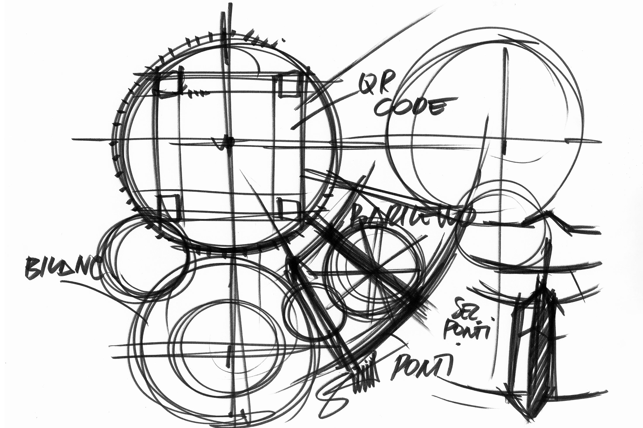 Early design sketch for the Bulgari Octo Finissimo Ultra