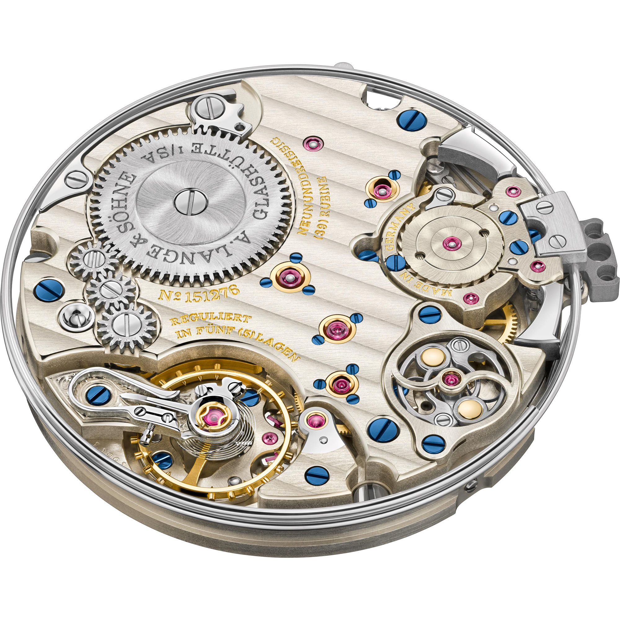 A rendering of the movement inside the A. Lange & Söhne Richard Lange Minute Repeater.