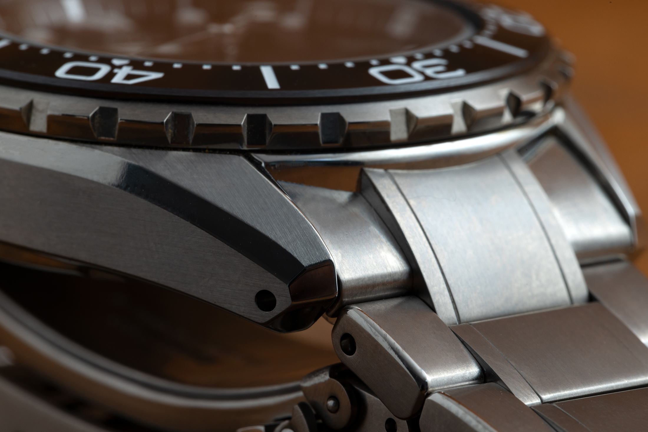 A lug on the new Grand Seiko Spring Drive Diver SLGA015.