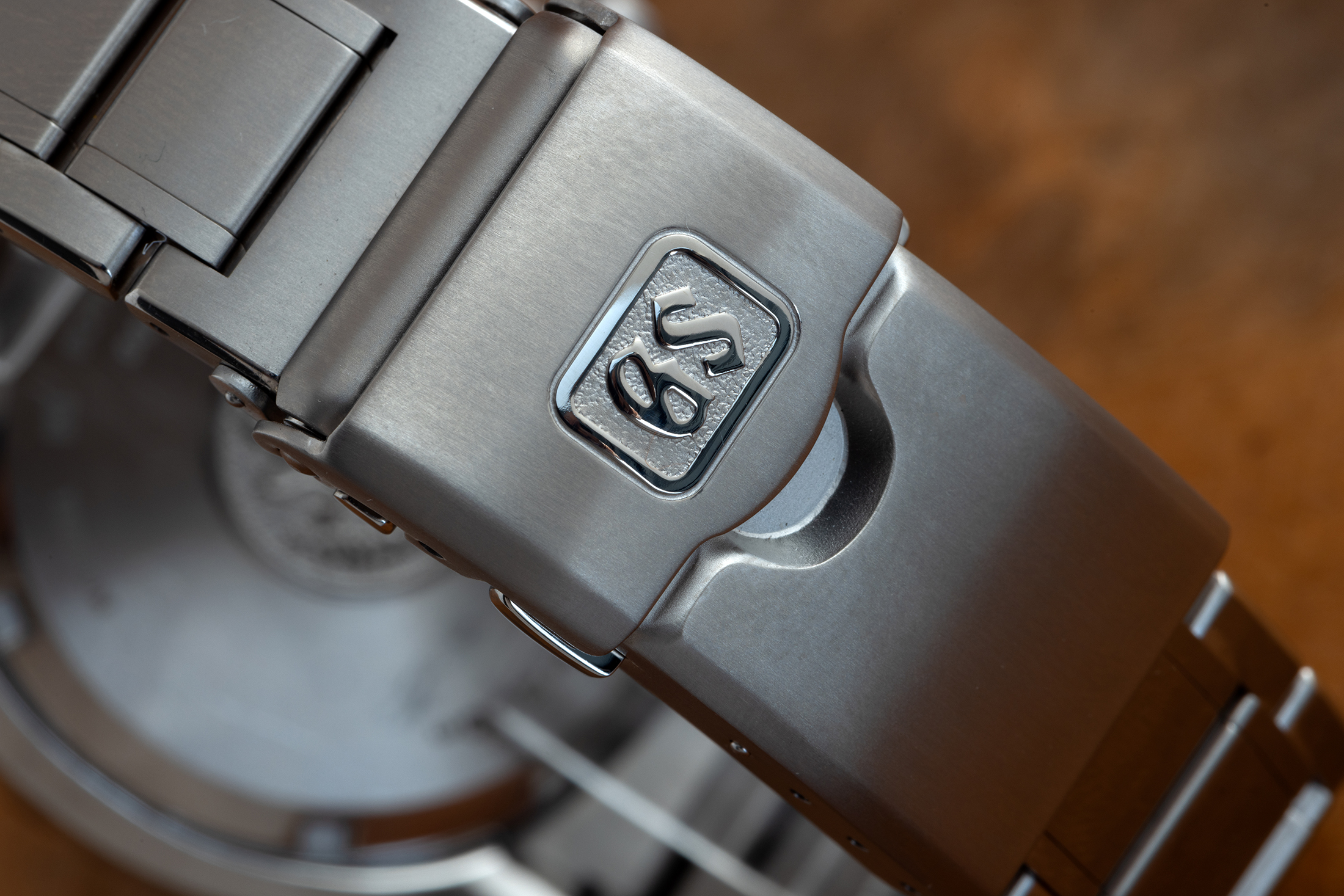 The clasp of the new Grand Seiko Spring Drive Diver SLGA015.