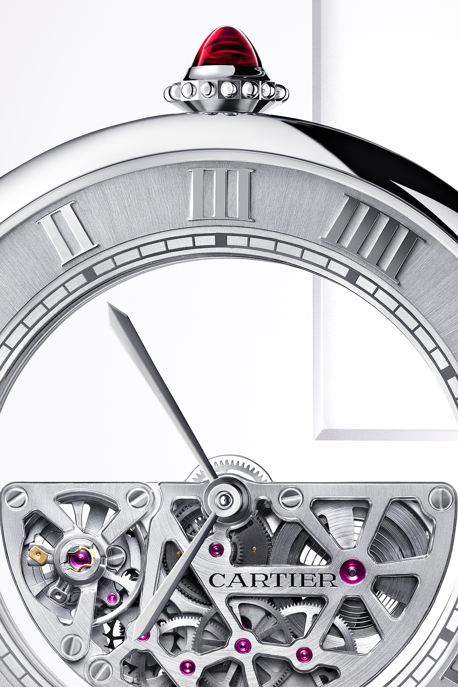 Cartier Masse Mystérieux movement closeup