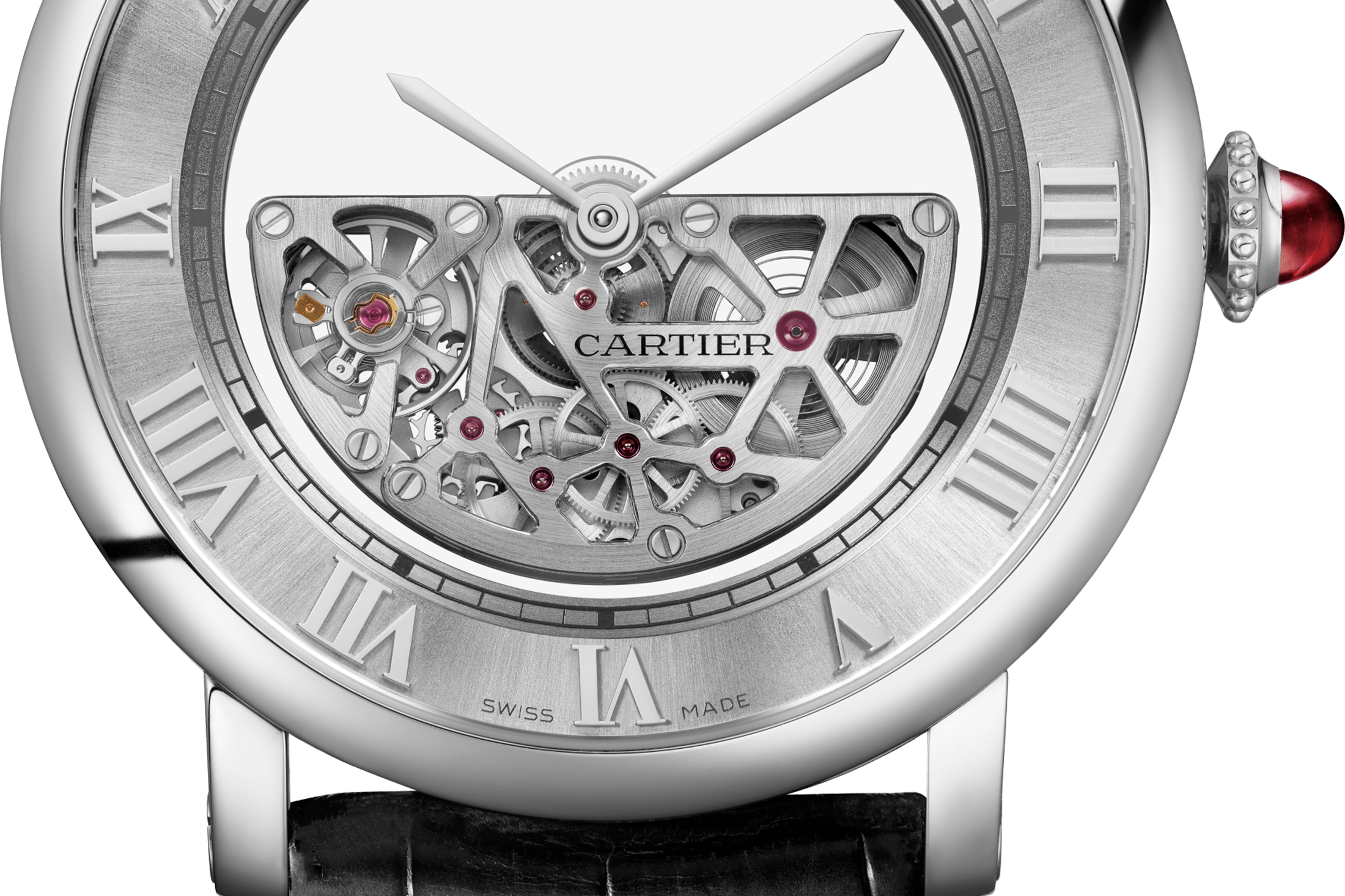Cartier Masse Mystérieux lower half of dial