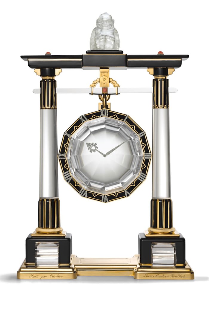 cartier billiken mystery clock