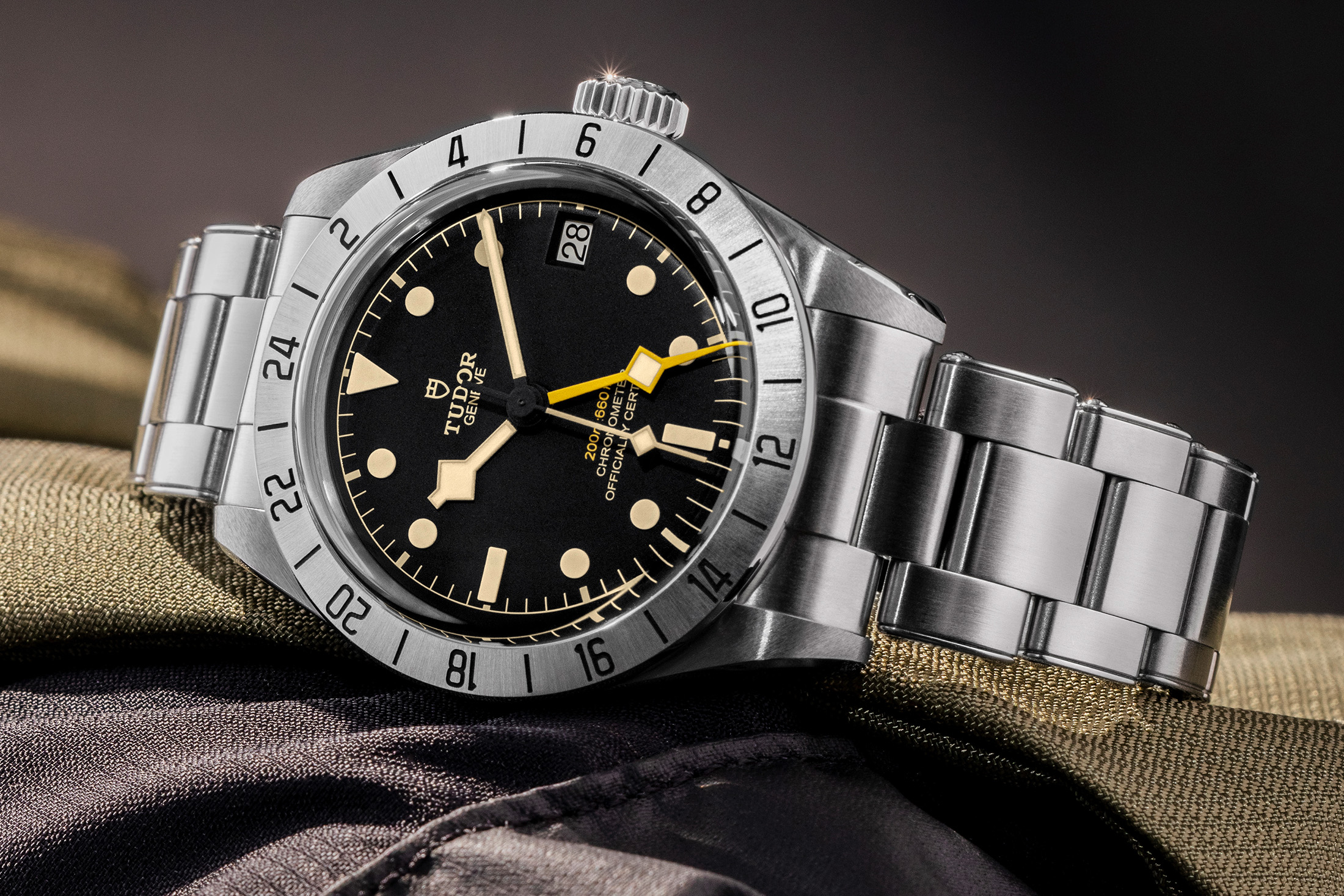 black bay pro on the steel bracelet. 