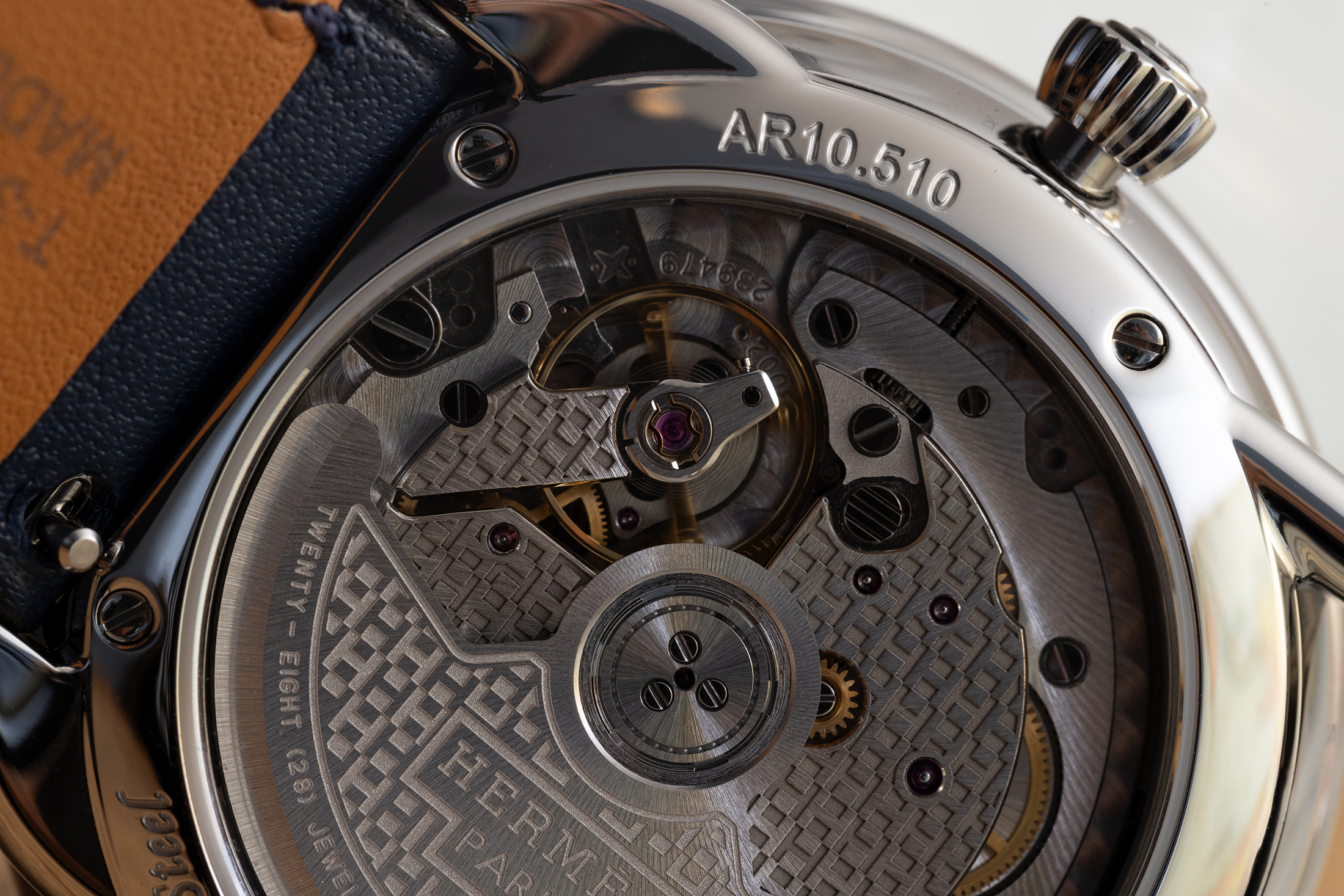 Arceau Le Temps De Voyageur blue model, movement