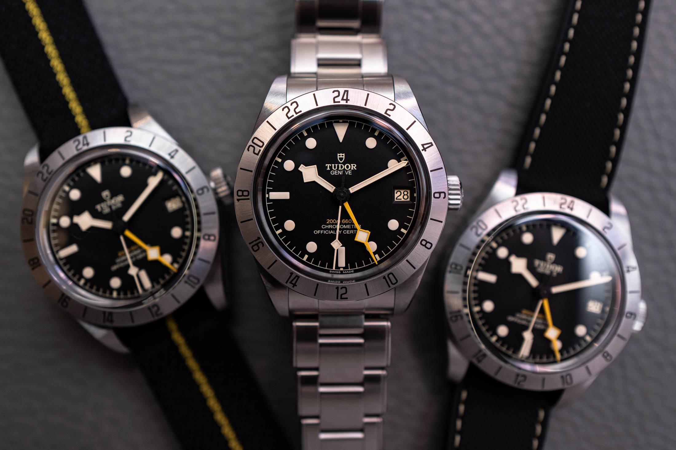 all three mount options for the Black Bay Pro