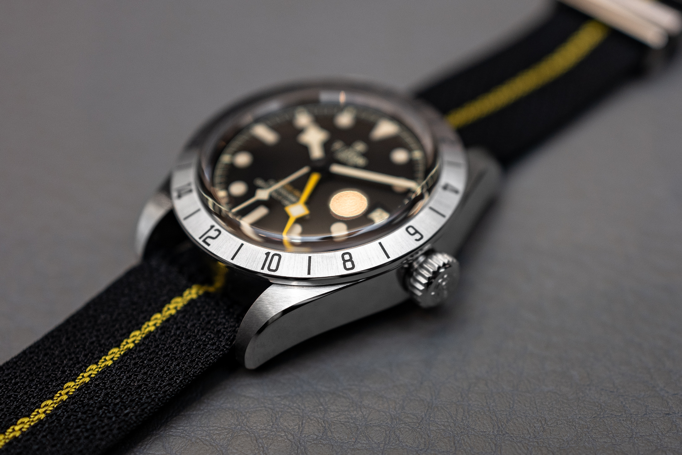 case and lug profile of the black bay pro