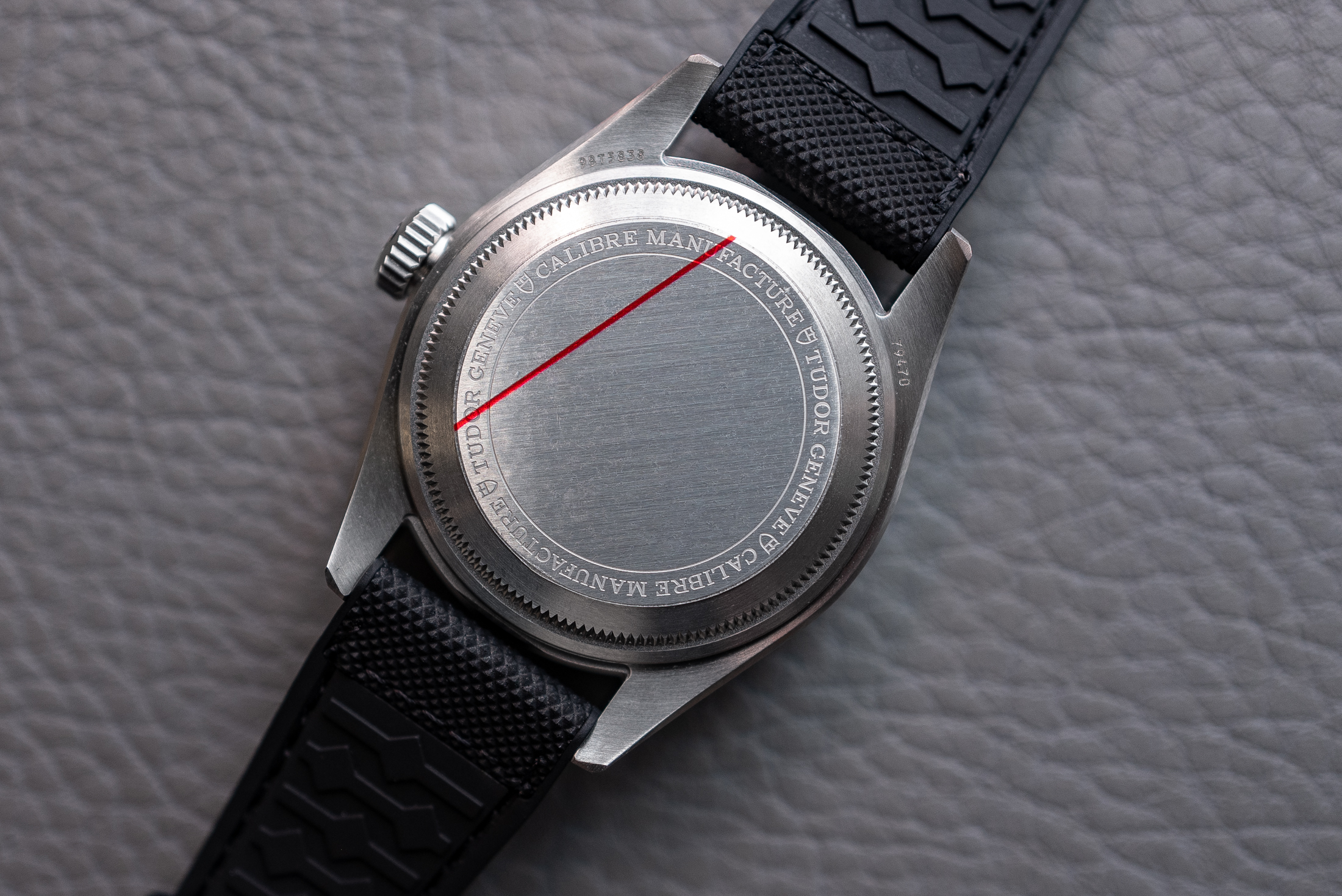 case back of the black bay pro