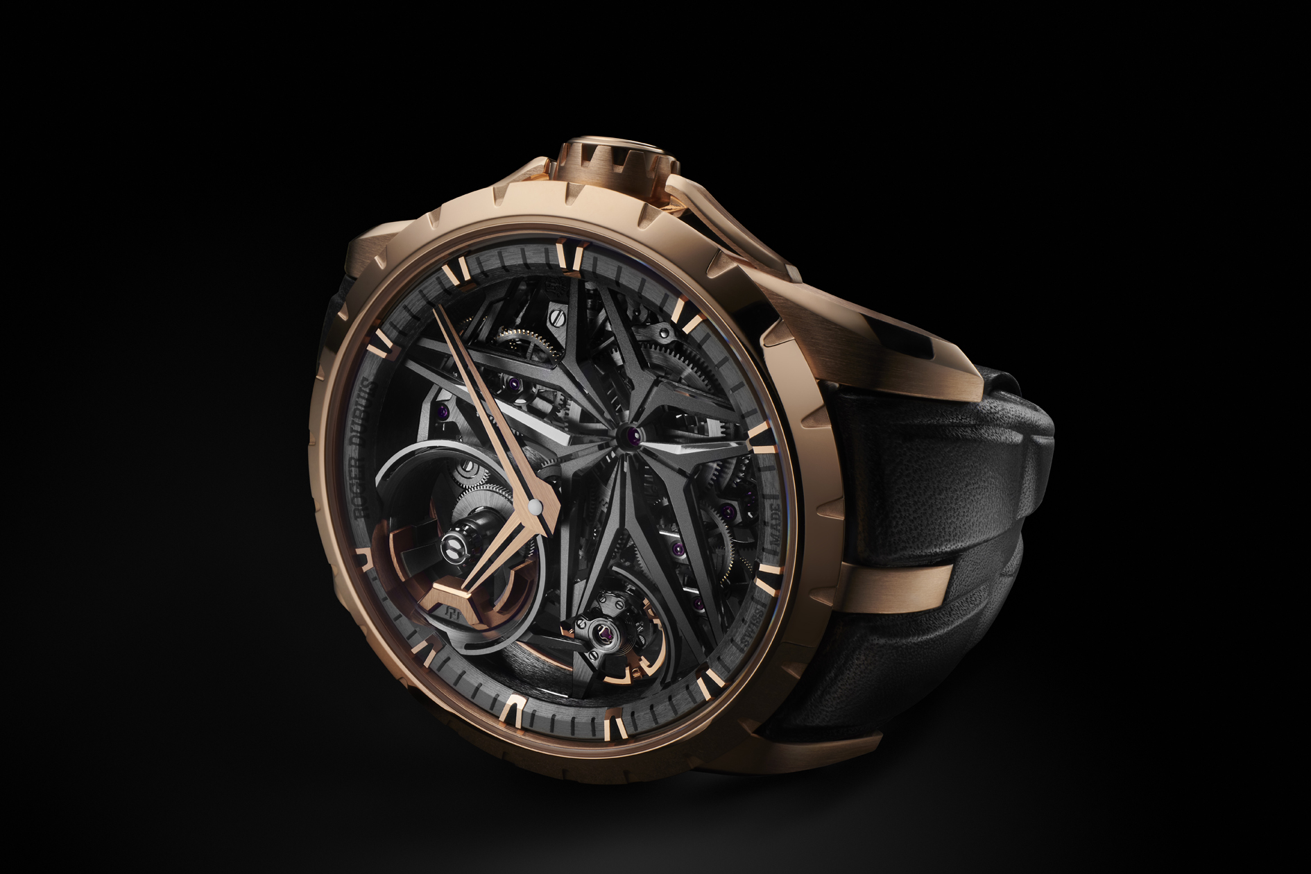 A rendering of the new Roger Dubuis Excalibur Monobalancier. 