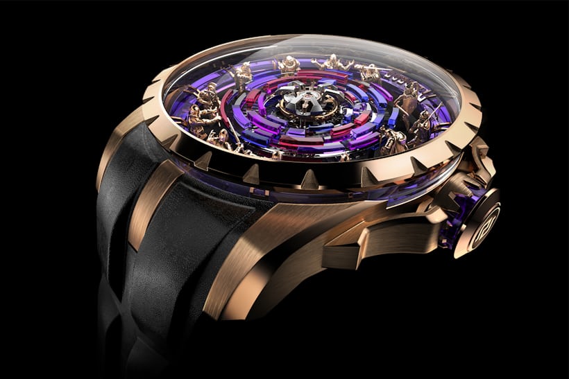 A rendering of the Roger Dubuis Knights of the Round Table Monotourbillon