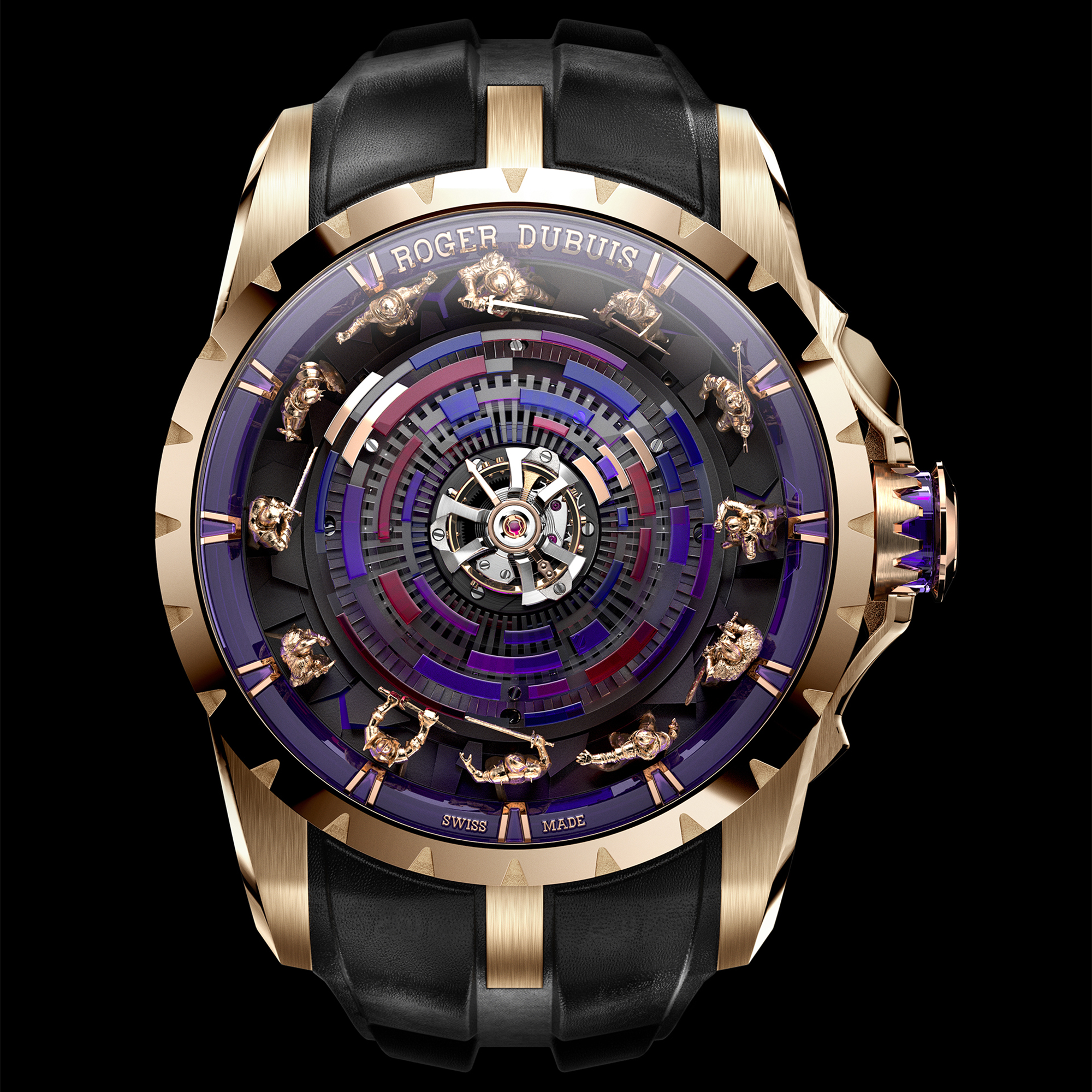 A rendering of the Roger Dubuis Knights of the Round Table Monotourbillon.