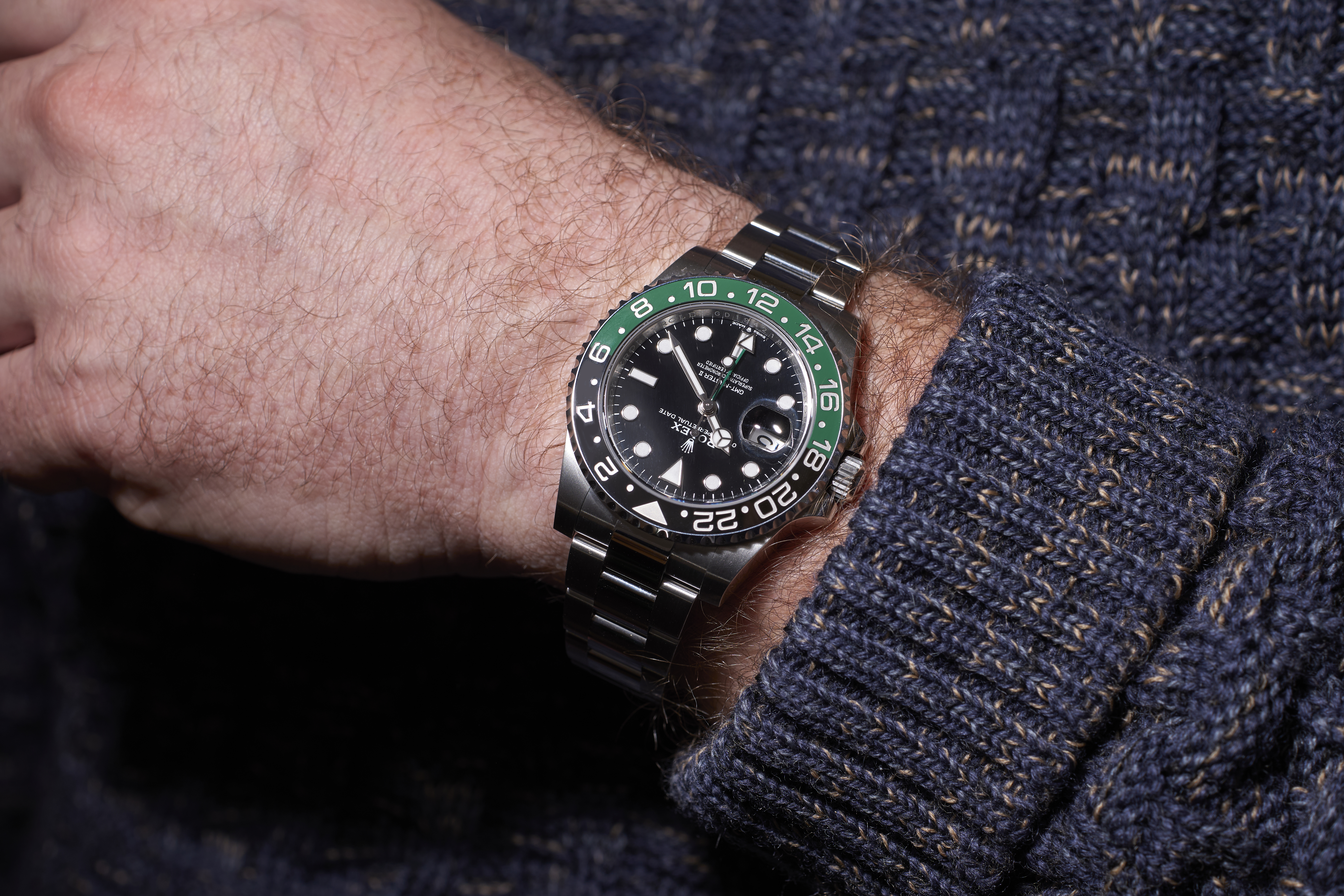 JJ　マイヤペンの色をご指定ください ロレックス GMTマスター Ⅱ ウォッチ：オイスタースチール