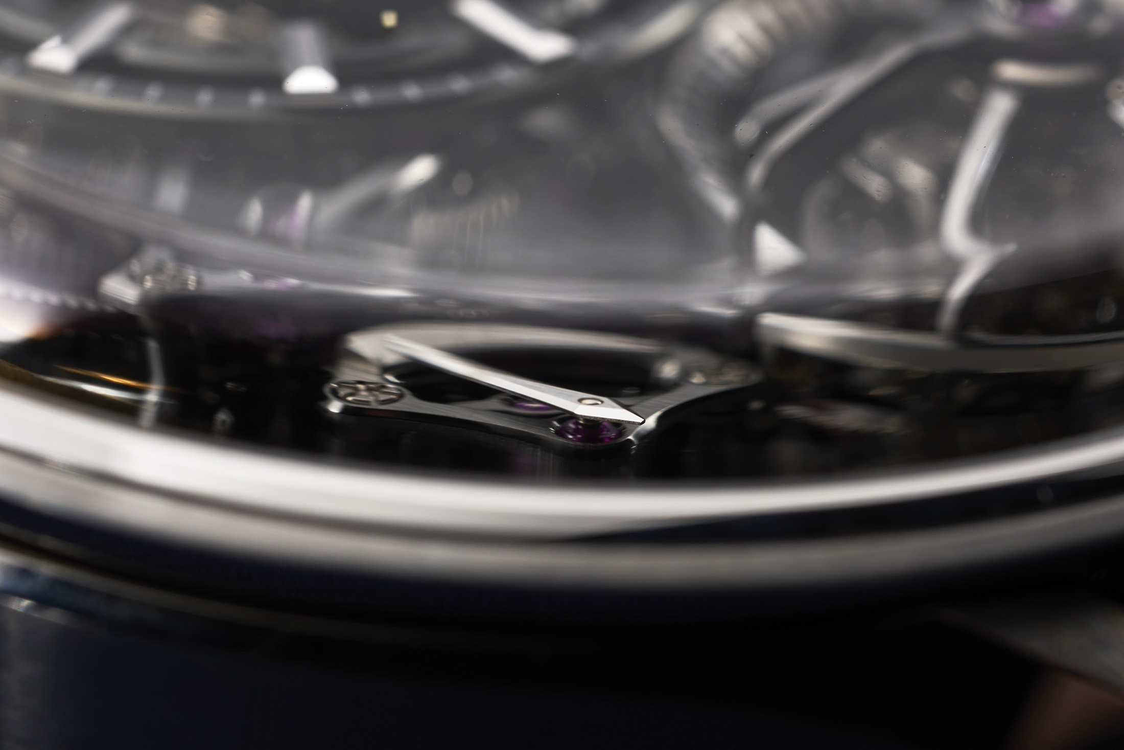 Close up of Grand Seiko Kodo power reserve.