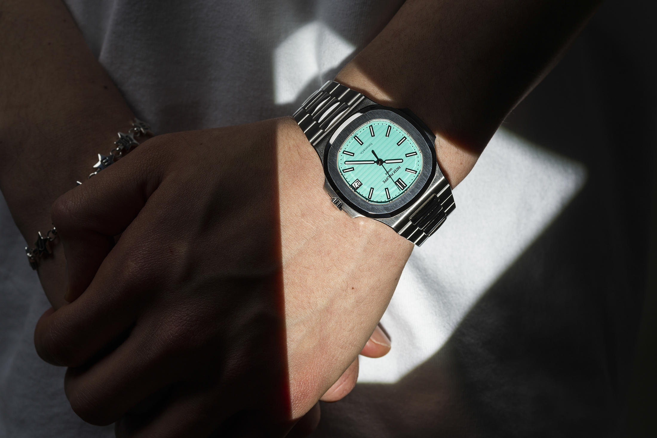 Tiffany Nautilus on a wrist