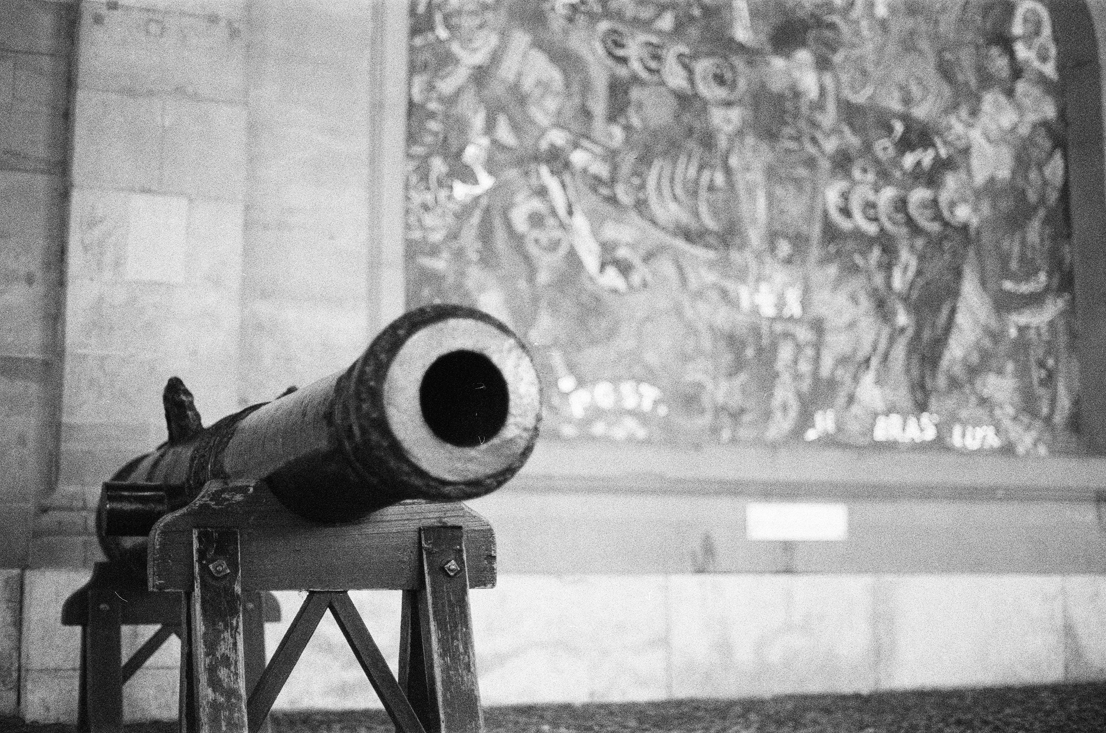 A canon photographed in the Old Arsenal. 