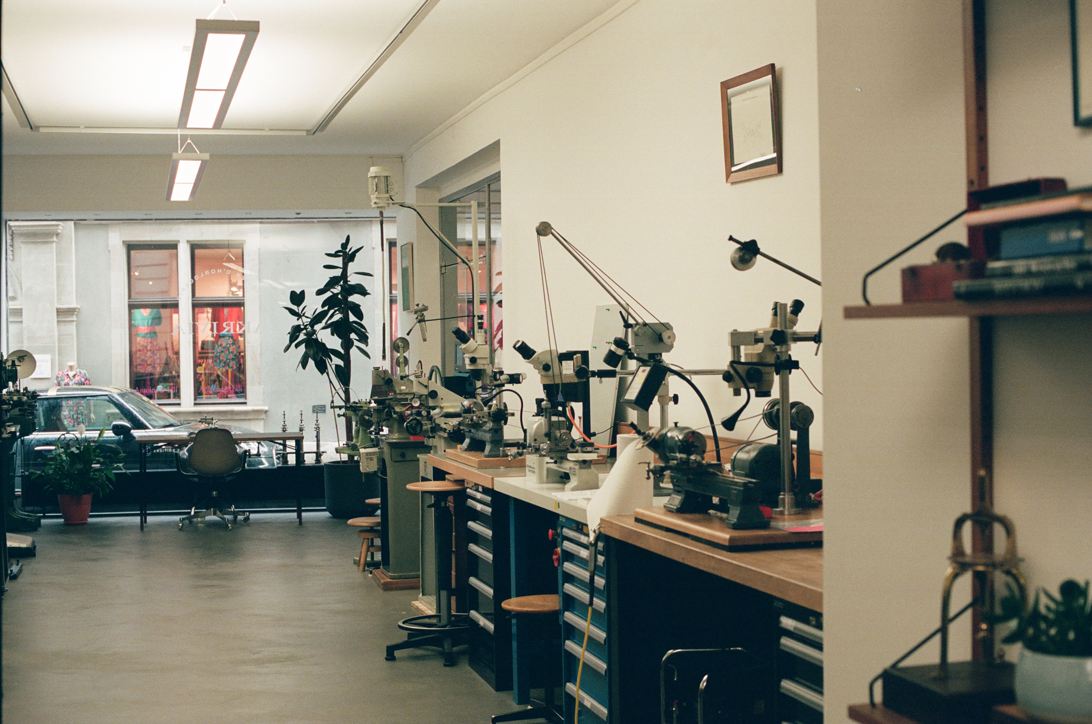 Akrivia watch making studio pictured. 