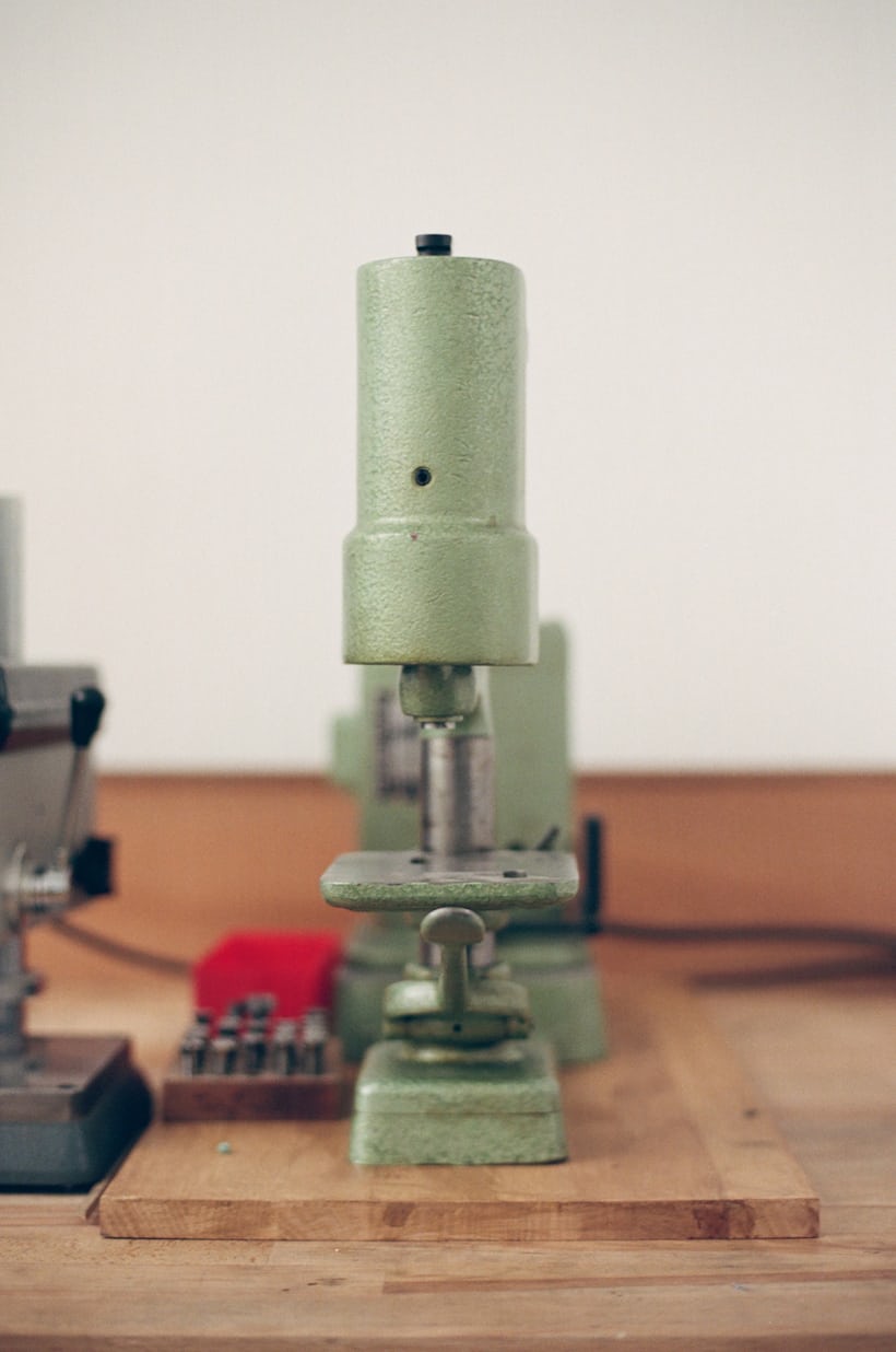 A tool pictured at watch maker studio. 