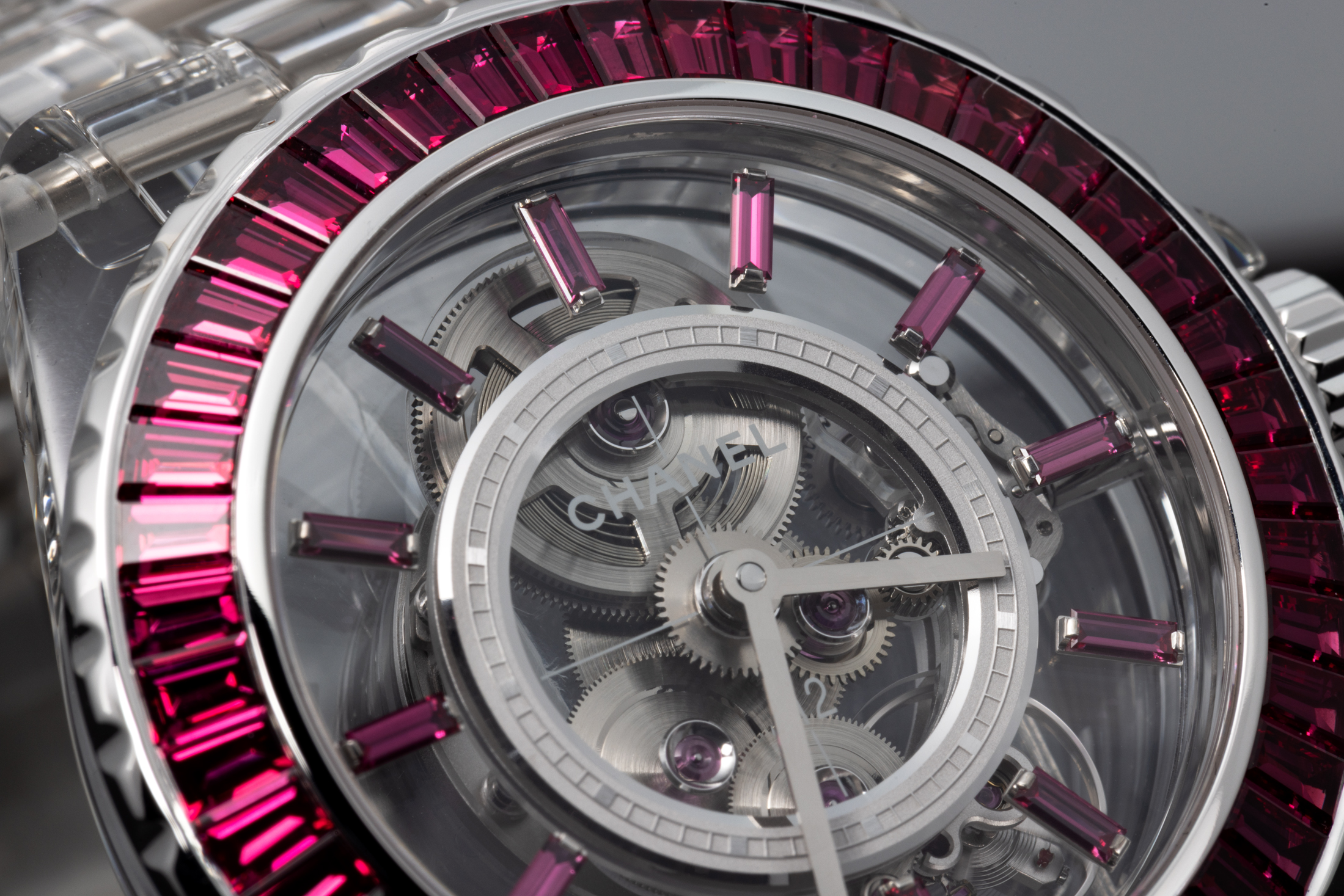 Bezel of a chanel watch