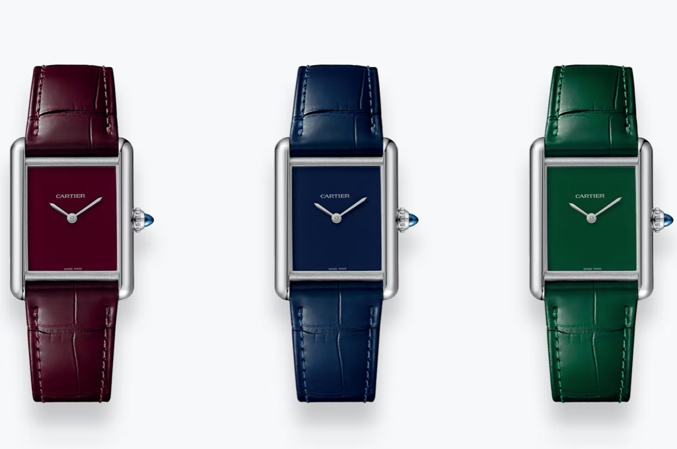 Three Cartier Tank Must watches