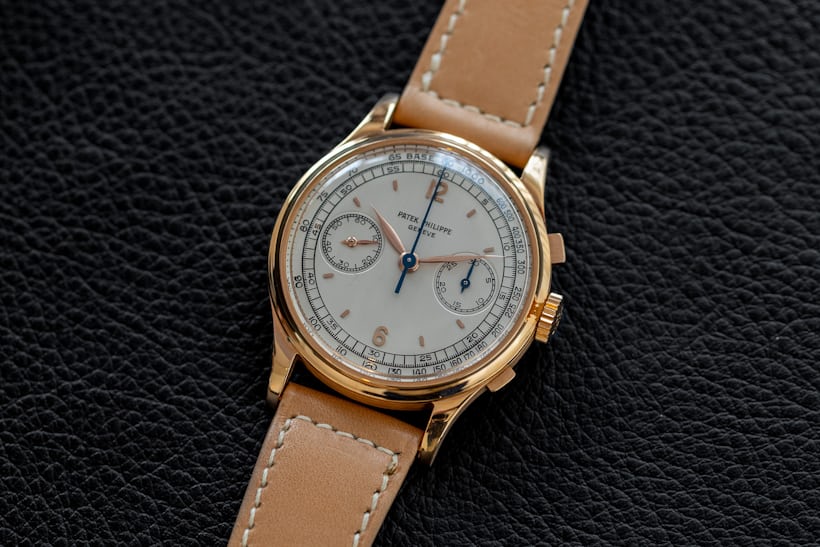 Patek Philippe Reference 530 | An oversized pink gold chronograph wristwatch, Made in 195