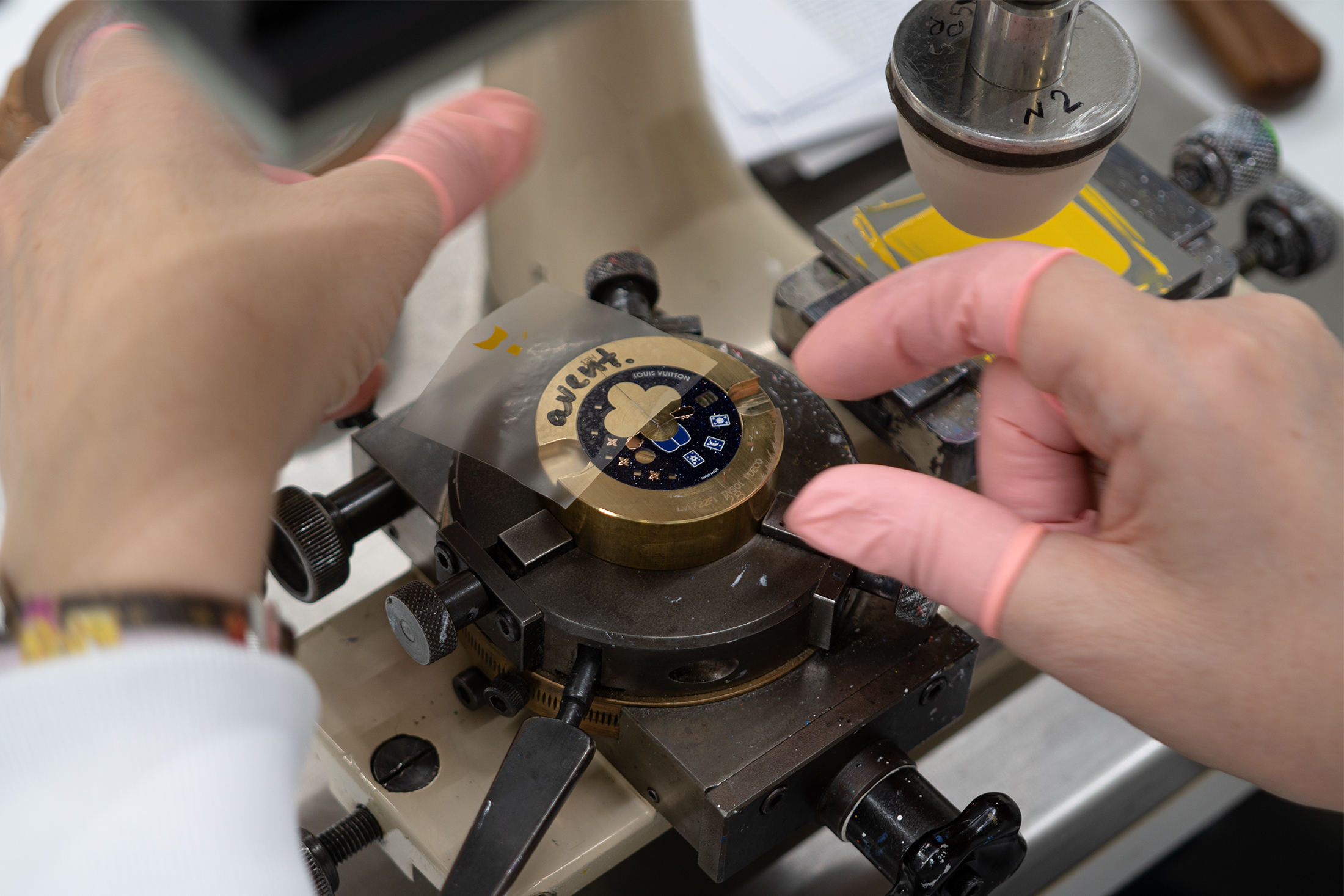 Dials are painted by hand at La Fabrique Du Temps