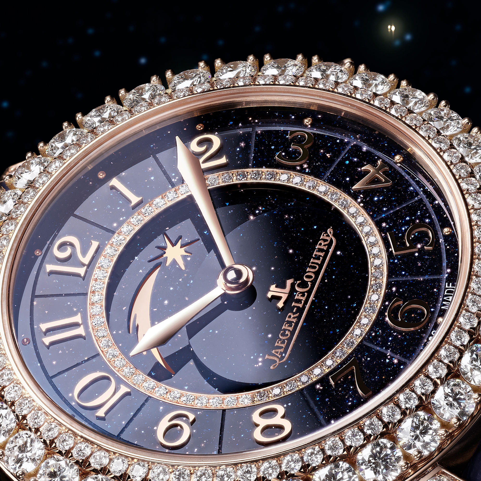 Jaeger-LeCoultre Rendez-Vous Dazzling Star dial closeup