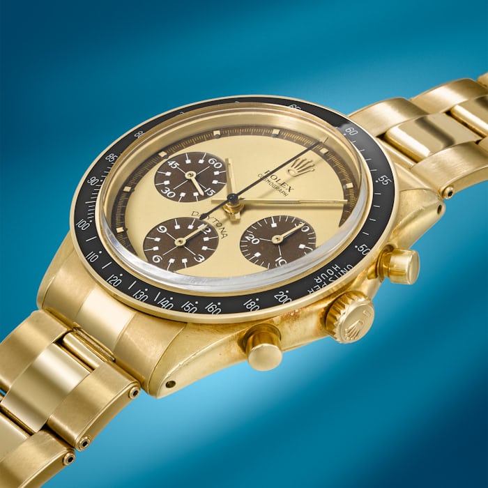 Rolex 'Paul Newman' Cosmograph Daytona Ref. 6264, In 18k Yellow Gold, With 'Tropical Lemon' Dial