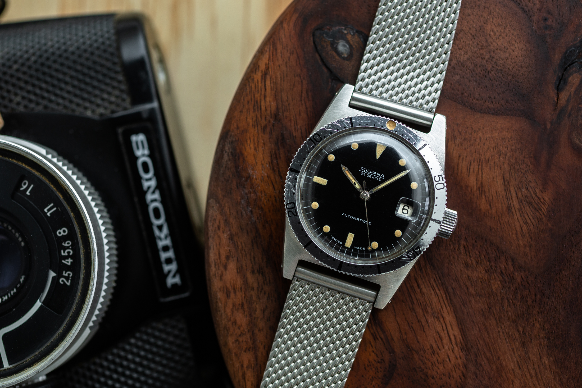 the silvana on a piece of wood