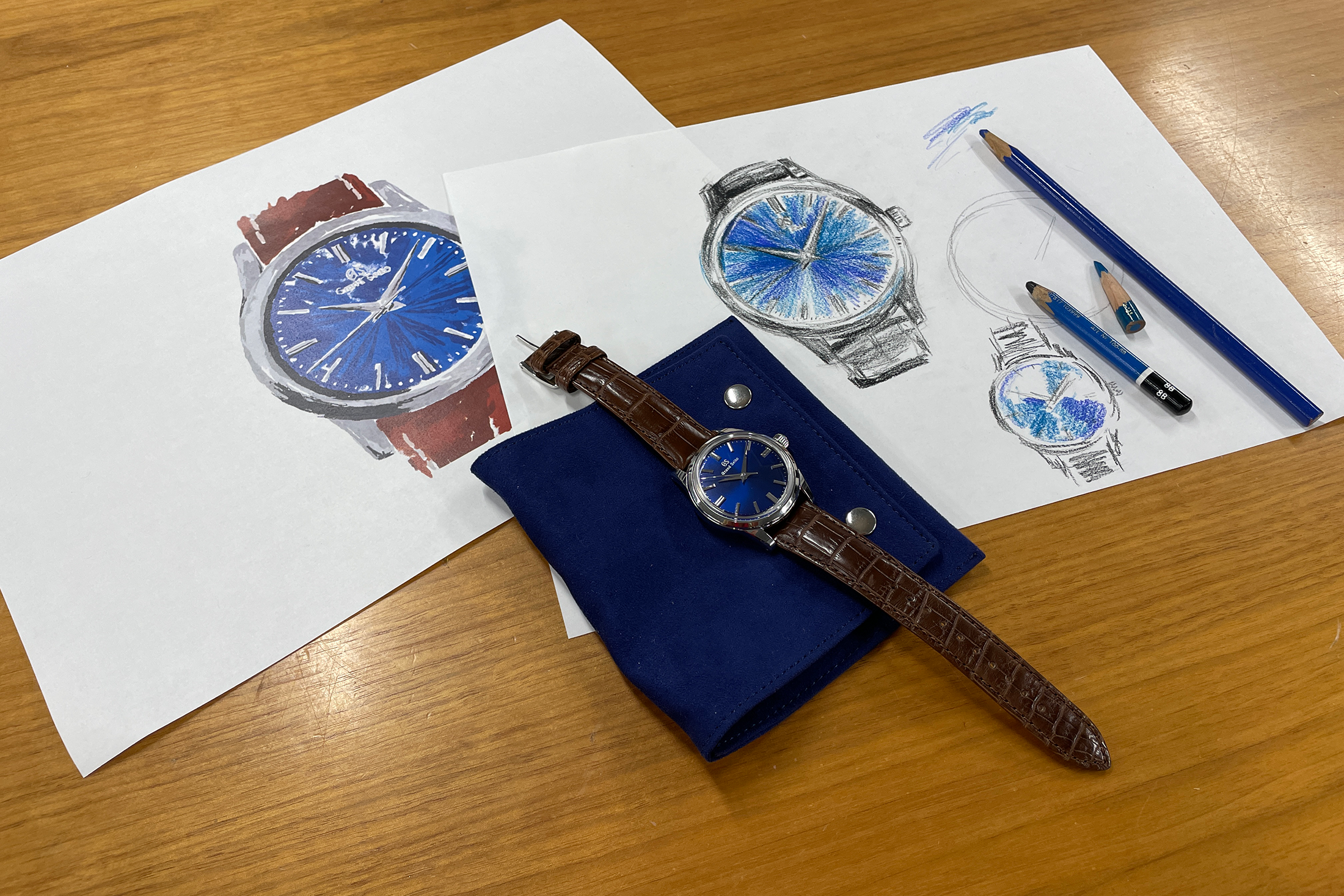 Grand Seiko Oruri SGBW279 watercolor design