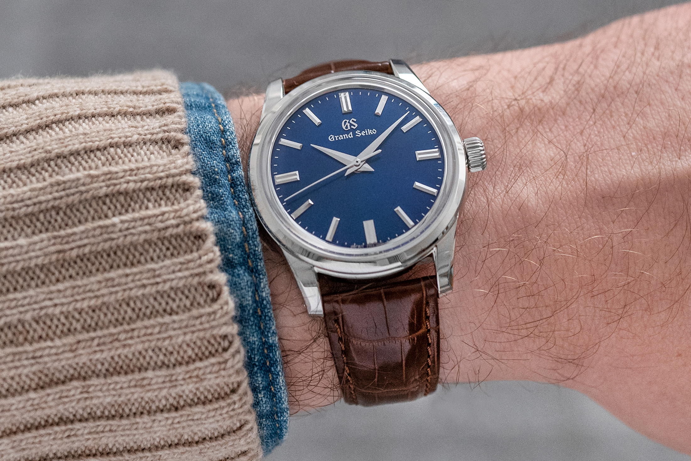 Grand Seiko Oruri SGBW279 wrist shot