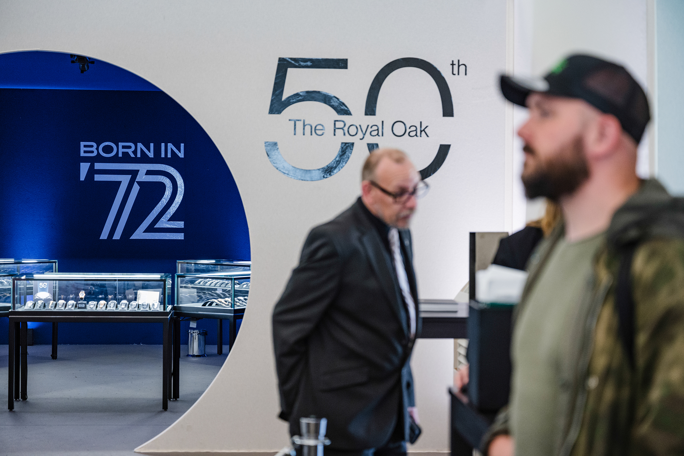 The Royal Oak 50th Anniversary Exhibition inside Phillips Geneva.