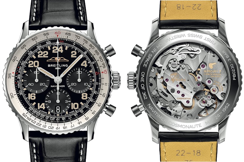 Navitimer B02 Chronograph 41 Cosmonaute Limited Edition, front and caseback