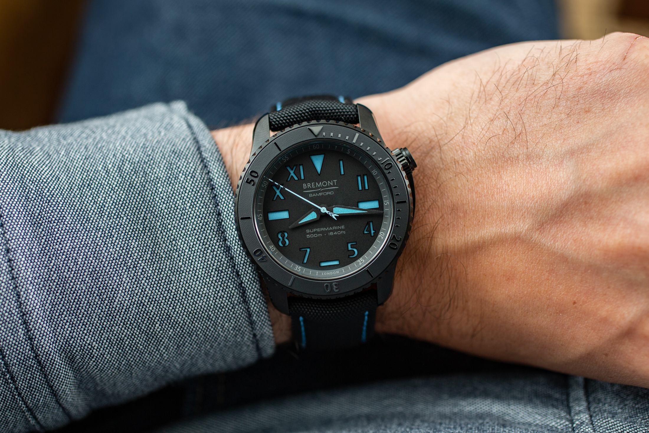 the S500 bamford on the the author's wrist